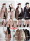 Lantern Sleeves Double Breasted Coat